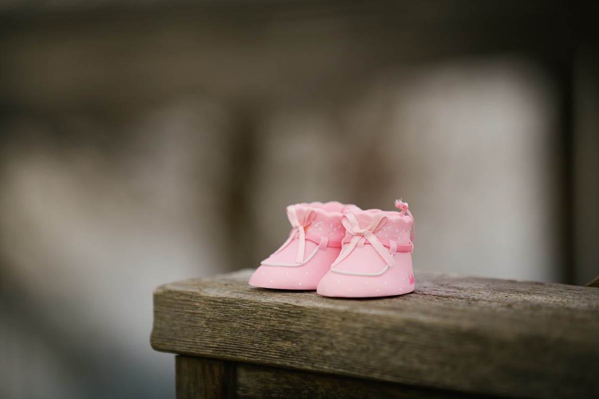 idea regalo neonata scarpina rosa